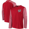 Washington Nationals Majestic Authentic Collection On-Field Tech Fleece Pullover Sweatshirt - Red