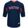 Boston Red Sox Majestic Authentic Collection On-Field 3/4-Sleeve Batting Practice Jersey/Red