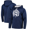 San Diego Padres Majestic Authentic Collection Team Icon Streak Fleece Pullover Hoodie - Navy/White