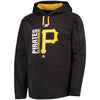 Pittsburgh Pirates Majestic Authentic Collection Team Icon Streak Fleece Pullover Hoodie - Black/Gold