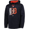 Detroit Tigers Majestic Authentic Collection Team Icon Streak Fleece Pullover Hoodie - Navy/Orange