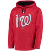 Washington Nationals Majestic Authentic Collection Team Icon Streak Fleece Pullover Hoodie - Red/Navy
