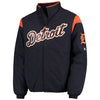 Detroit Tigers Majestic On-Field Therma Base Thermal Full-Zip Jacket - Navy/Orange