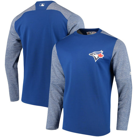 Toronto Blue Jays Majestic Authentic Collection On-Field Tech Fleece Pullover Sweatshirt - Royal