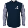 Atlanta Braves Majestic Authentic Collection On-Field Tech Fleece Pullover Sweatshirt - Navy