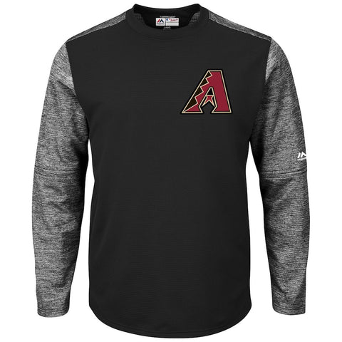 Arizona Diamondbacks Majestic Authentic Collection On-Field Tech Fleece Therma Base Pullover Sweatshirt
