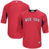 Boston Red Sox Majestic Authentic Collection On-Field 3/4-Sleeve Batting Practice Jersey/Red