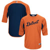 Detroit Tigers Majestic Authentic Collection On-Field 3/4-Sleeve Batting Practice Jersey/Gray