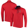Los Angeles Angels Majestic Half-Zip Pullover Top - Red
