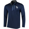 Tampa Bay Rays Majestic Half-Zip Pullover Top - Navy