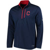 Cleveland Indians Majestic Half-Zip Pullover Top - Navy