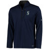 Seattle Mariners Majestic Half-Zip Pullover Top - Navy