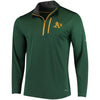 Oakland Athletics Majestic Half-Zip Pullover Top - Green