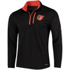 Baltimore Orioles Majestic Half-Zip Pullover Top - Black