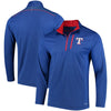 Texas Rangers Majestic Half-Zip Pullover Top - Royal