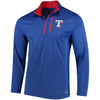 Texas Rangers Majestic Half-Zip Pullover Top - Royal