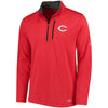 Cincinnati Reds Majestic Half-Zip Pullover Top - Red