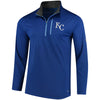 Kansas City Royals Majestic Half-Zip Pullover Jacket - Royal