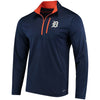 Detroit Tigers Majestic Half-Zip Pullover Top - Navy