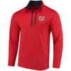 Washington Nationals Majestic Half-Zip Pullover Top - Red