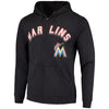 Miami Marlins Majestic Come Back Win Fleece Full-Zip Hoodie - Black