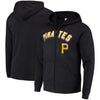 Pittsburgh Pirates Majestic Come Back Win Fleece Full-Zip Hoodie - Black