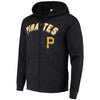 Pittsburgh Pirates Majestic Come Back Win Fleece Full-Zip Hoodie - Black