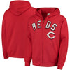 Cincinnati Reds Majestic Come Back Win Fleece Full-Zip Hoodie - Red
