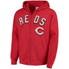 Cincinnati Reds Majestic Come Back Win Fleece Full-Zip Hoodie - Red