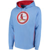 St. Louis Cardinals Majestic Cooperstown Left/Righty Pullover Hoodie - Light Blue