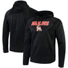 Miami Marlins Majestic Synthetic Fleece Pullover Hoodie - Black