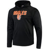 Baltimore Orioles Majestic Synthetic Fleece Pullover Hoodie - Black