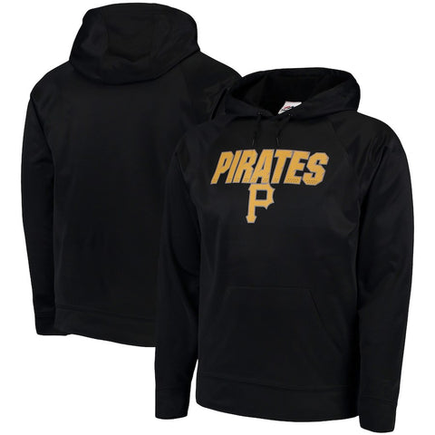 Pittsburgh Pirates Majestic Synthetic Fleece Pullover Hoodie - Black