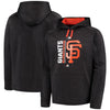 San Francisco Giants Majestic Authentic Collection Team Icon Streak Fleece Pullover Hoodie - Black/Orange