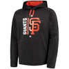San Francisco Giants Majestic Authentic Collection Team Icon Streak Fleece Pullover Hoodie - Black/Orange