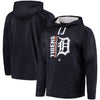 Detroit Tigers Majestic Authentic Collection Team Icon Streak Fleece Pullover Hoodie - Navy/White
