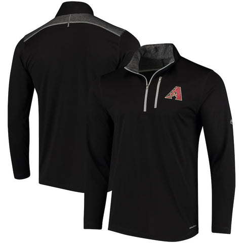 Arizona Diamondbacks Majestic Half-Zip Pullover Top - Black