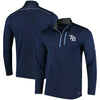 Tampa Bay Rays Majestic Half-Zip Pullover Top - Navy