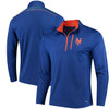 New York Mets Majestic Half-Zip Pullover Top - Royal
