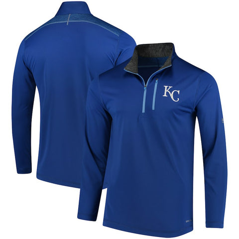 Kansas City Royals Majestic Half-Zip Pullover Jacket - Royal