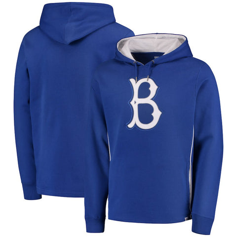 Brooklyn Dodgers Majestic Cooperstown Left/Righty Pullover Hoodie - Royal