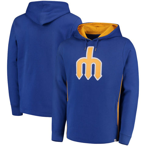 Seattle Mariners Majestic Cooperstown Left/Righty Pullover Hoodie - Royal