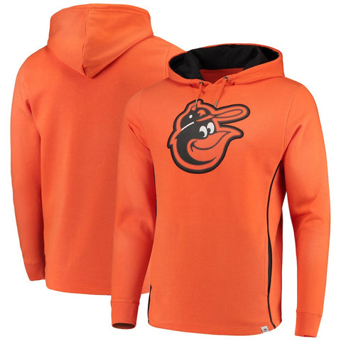 Baltimore Orioles Majestic Cooperstown Left/Righty Pullover Hoodie - Orange/Black