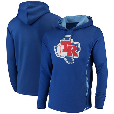 Texas Rangers Majestic Cooperstown Left/Righty Pullover Hoodie - Royal/Light Blue