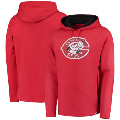 Cincinnati Reds Majestic Cooperstown Left/Righty Pullover Hoodie - Red