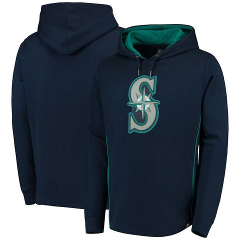 Seattle Mariners Majestic Lefty/Righty Pullover Hoodie - Navy
