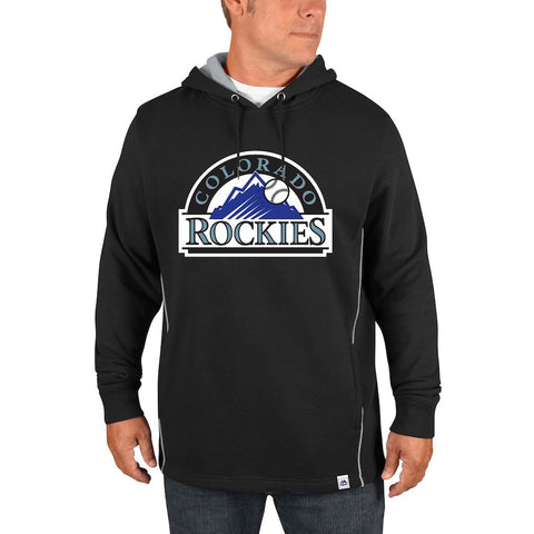 Colorado Rockies Majestic Lefty/Righty Pullover Hoodie - Black