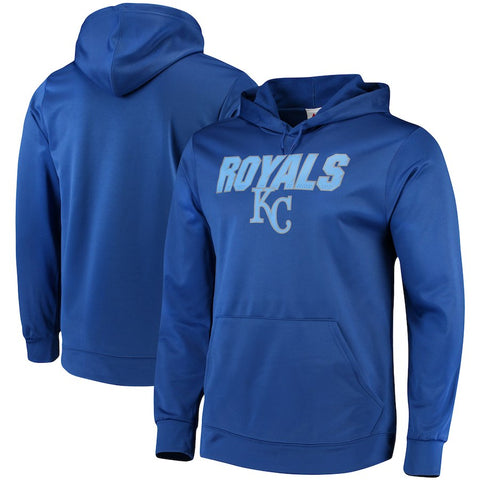 Kansas City Royals Majestic Synthetic Fleece Pullover Hoodie - Royal