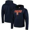 Detroit Tigers Majestic Synthetic Fleece Pullover Hoodie - Navy