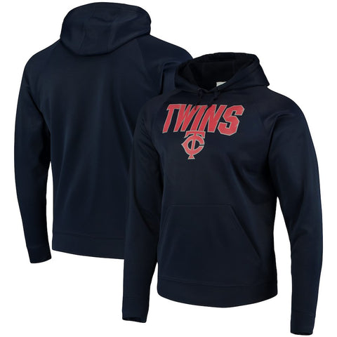 Minnesota Twins Majestic Synthetic Fleece Pullover Hoodie - Navy
